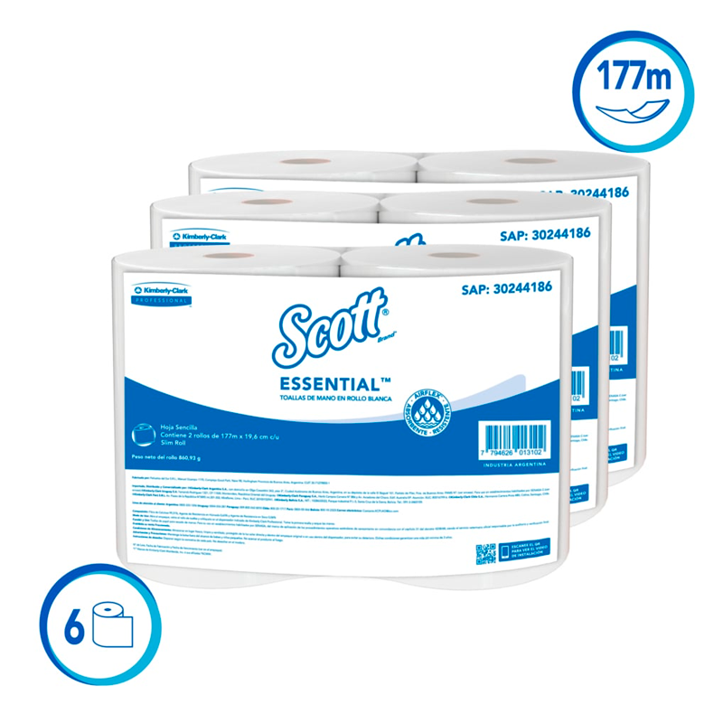 Comprar Toalla De Papel Desechable Scott Calorie Absorb 1 Rollo -90