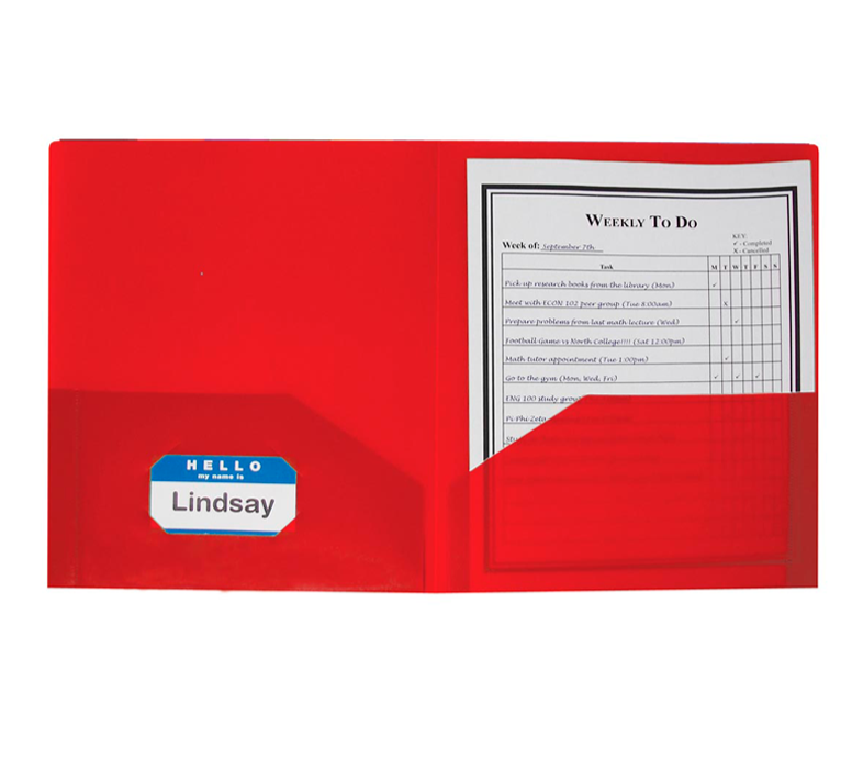 Folder Plástico Doble Bolsillo C-LINE (5592657723553)
