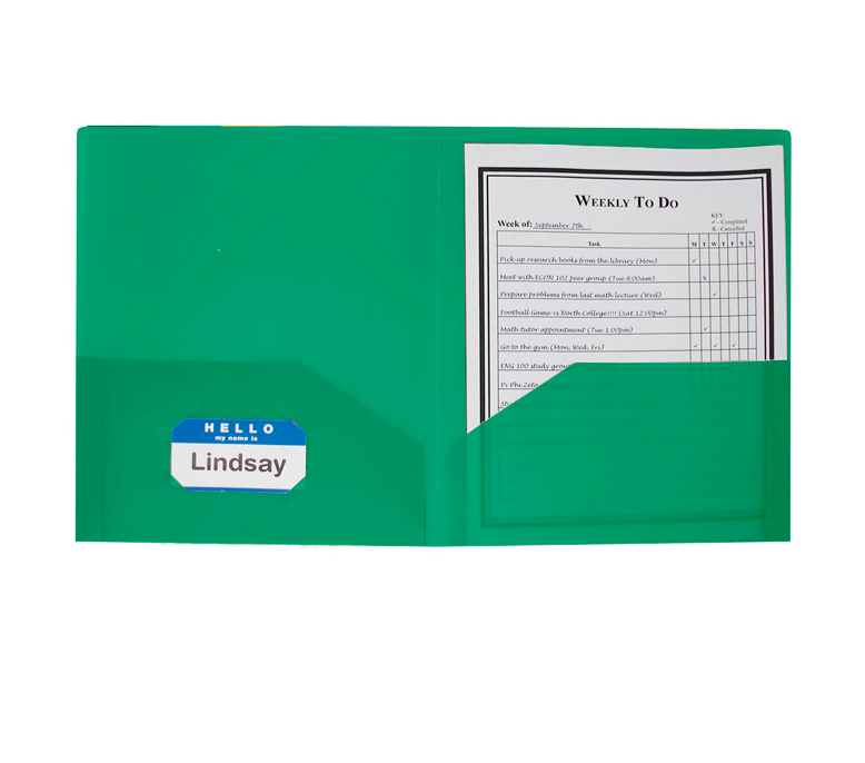 Folder Plástico Doble Bolsillo C-LINE (5592657723553)